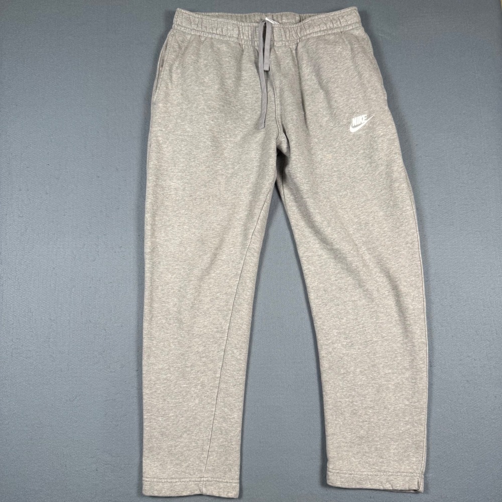 Nike Sweatpants Mens Medium Gray Sportswear Club Fleece Joggers Pockets Athletic